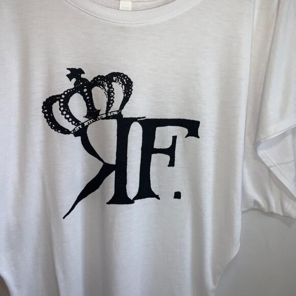 bella🌸oversized Crown Graphic T-Shirt White Size M - Picture 5 of 7